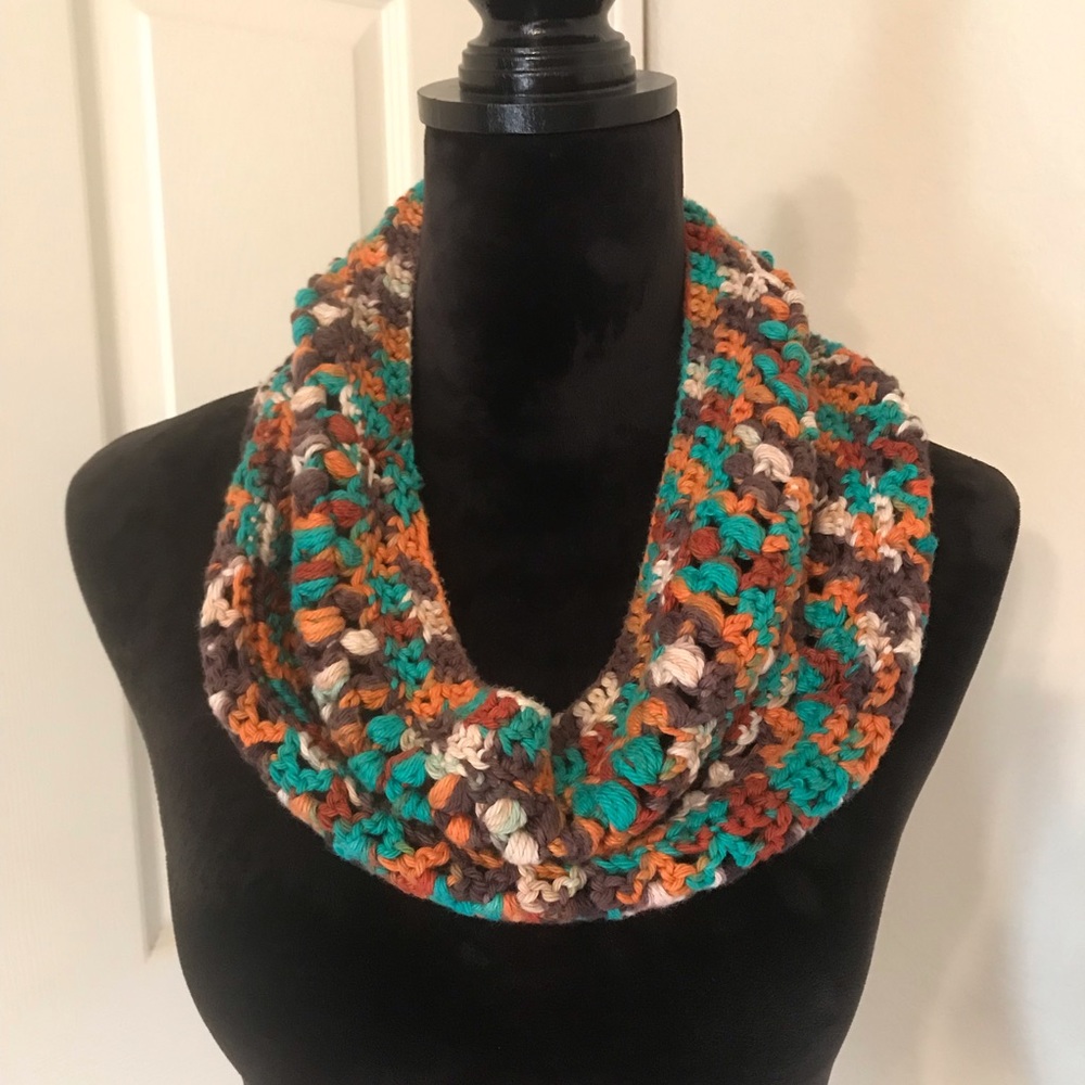 Handmade Crochet Fall Autumn Cotton Cowl